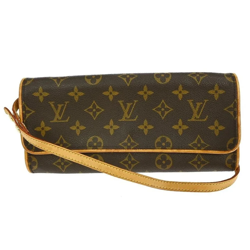 LOUIS VUITTON POCHETTE TWIN GM CROSSBODY BAG MONOGRAM M51852 CA1000 YQ03864 BN02